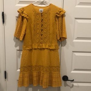 Saylor Layla Dress Yellow Size Large
